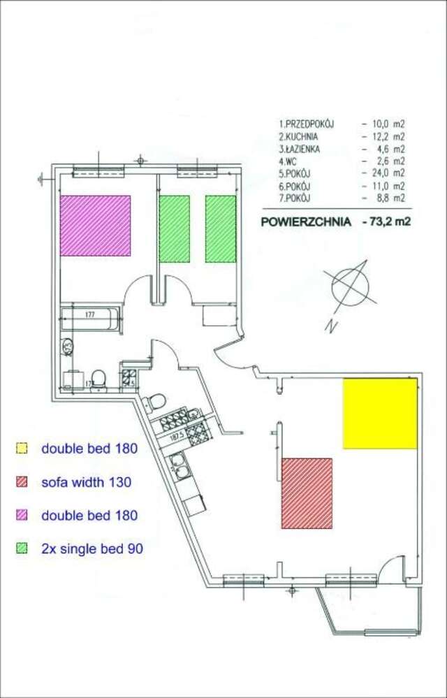 Апартаменты Magnetic apartment Mehoffera Варшава-89