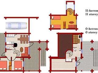 Дома для отпуска Holiday Home Vuosselin trio c Рука Дом для отпуска-25