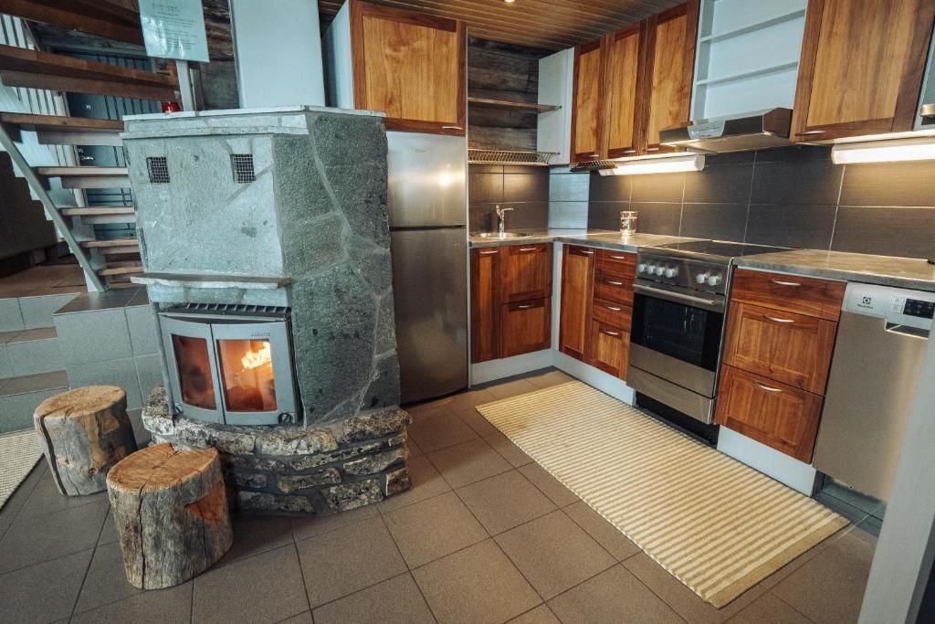 Шале Sielikkö Aurora Log Apartments Саариселькя