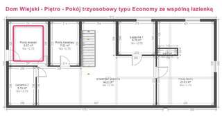 Фермерские дома Agroturystyka Dyrdówka Byszyce Трехместный номер эконом-класса с общей ванной комнатой-2