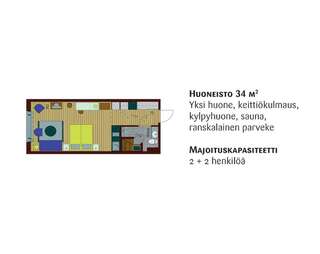 Отель Kuortaneen Urheiluopisto Куортане Небольшие апартаменты в отеле с собственной сауной-2
