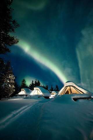 Отель Wilderness Hotel Muotka & Igloos Саариселькя Коттедж Aurora-15