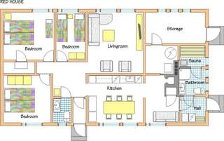 Виллы Villa Red House Париккала Вилла с 3 спальнями-45