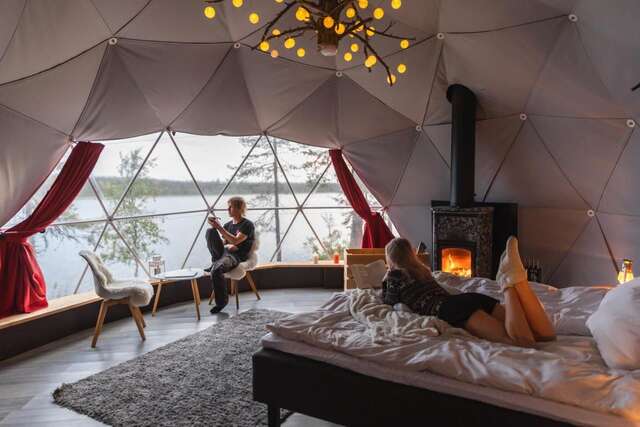 Люкс-шатры Aurora Dome & Glamping Муонио-8