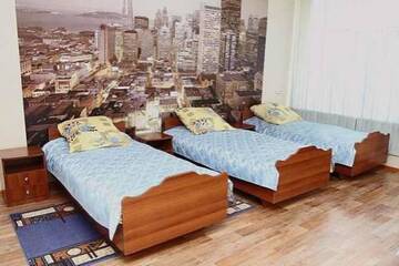 Фото номер Форсажъ Односпальная кровать в общем номере с 4 кроватями