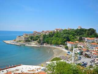 Апартаменты Studio in Ulcinj, with wonderful sea view, furnished balcony and WiFi - 100 m from the beach Улцинь